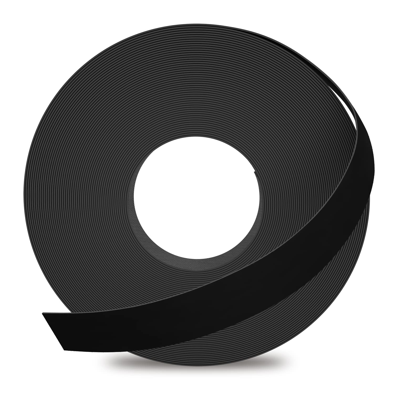 GSCIT Club Black Melamine Edge Banding, 1/2 inch x 50ft Edge Banding with Hot Melt Adhesive Preglued Cabinet Edge Banding Flexible Black Veneer Edging
