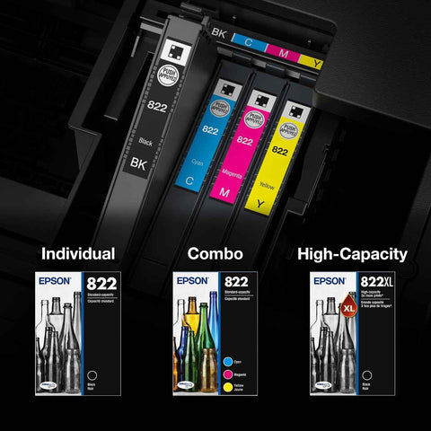 Epson 822XL Genuine High Capacity Magenta Ink Cartridge T822XL320 | Works with WorkForce Pro WF-3820 WF-3823 WF-4820 WF-4830 WF-4833 WF-4834 Printers