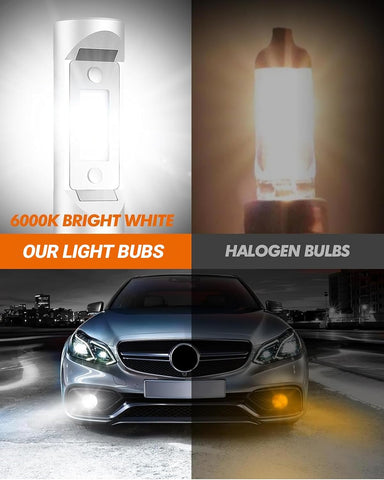 9005 H11 Bulbs, HB3/9005 H8/H9/H16/H11 Light with Plug and Play, 160,000LM, Non-polarity, Wider Driving Vision, Light Bulbs, Powersports Bulbs and Assemblies, Pack of 4