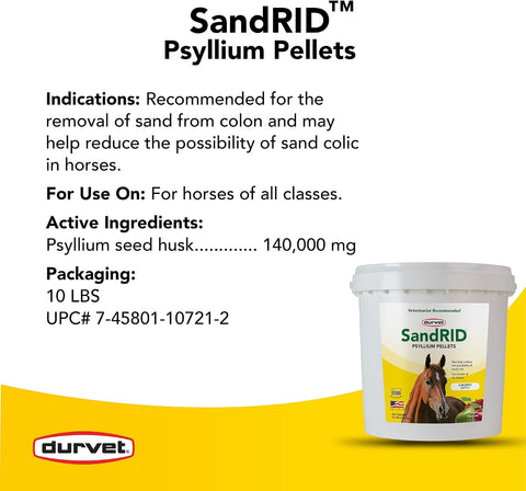 Durvet 01-0721 Sandrid Psyllium Pellets