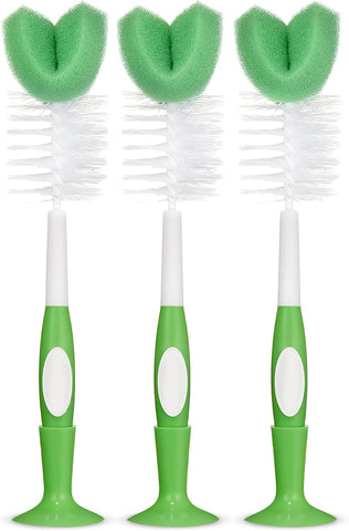 Amazon Basics Bottle Brush (Pack of 3), White (Previously Mama Bear)