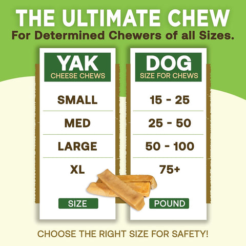 EcoKind Yak Cheese Himalayan Dog Chews, Yak Chews for XLarge Dogs, 9+ Bones