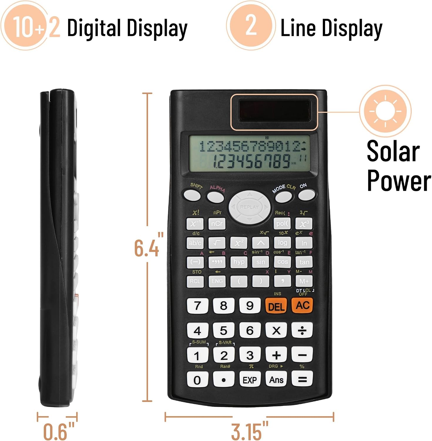 Mr. Pen- Scientific Calculators, 24 pcs, 2 Line Calculator for School