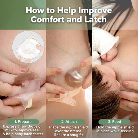 haakaa Nippleshield Silicone Nipple Shields for Breastfeeding with Carry Case Ultra-Thin Super-Soft (18mm, 2pk)