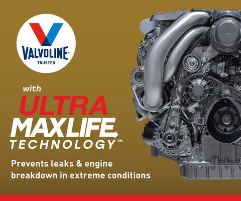 Valvoline Extended Protection High Mileage with Ultra MaxLife Technology 5W-20 Full Synthetic Motor Oil 1 QT, Case of 6