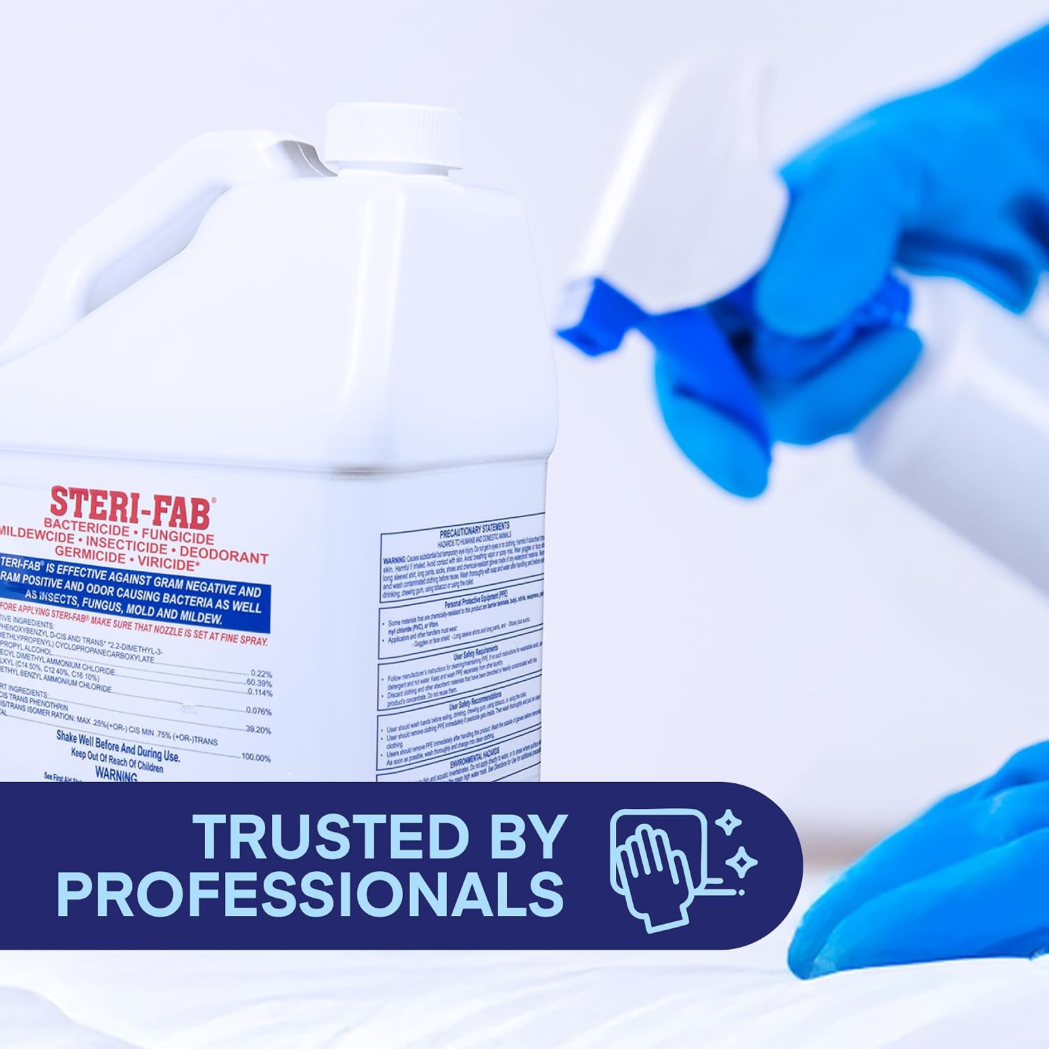Steri-fab All-in-One Disinfectant & Insecticide Spray, 1 Gallon Jug