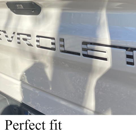 Tailgate Insert Letters Compatible with 2019 2020 2021 2022 2023 3D Emblems with Strong 3-m Adhesive Black American Flag, xflhgq3