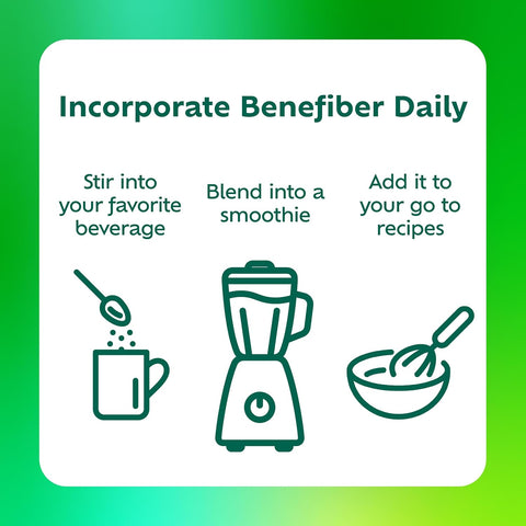 Benefiber Prebiotic Fiber Supplement Powder, Unflavored, 250 Teaspoons