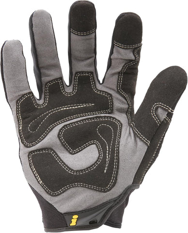 Ironclad General Utility Work Gloves GUG, All-Purpose, Performance Fit, Durable, Machine Washable (1 Pair) Black