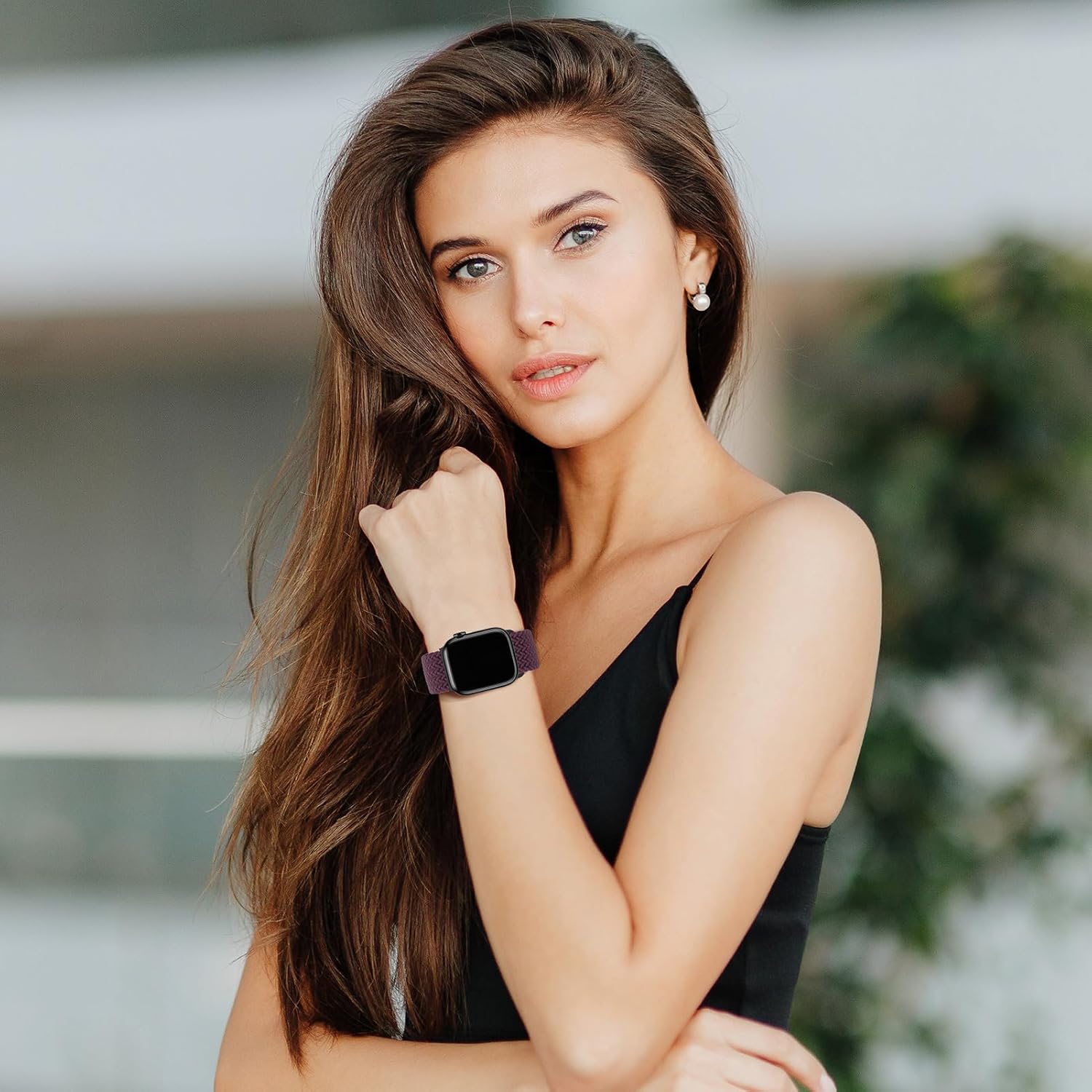 Magnetic Braided Sport Loop Compatible with Apple Watch Bands for Women Men
