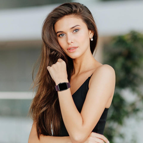 Magnetic Braided Sport Loop Compatible with Apple Watch Bands for Women Men