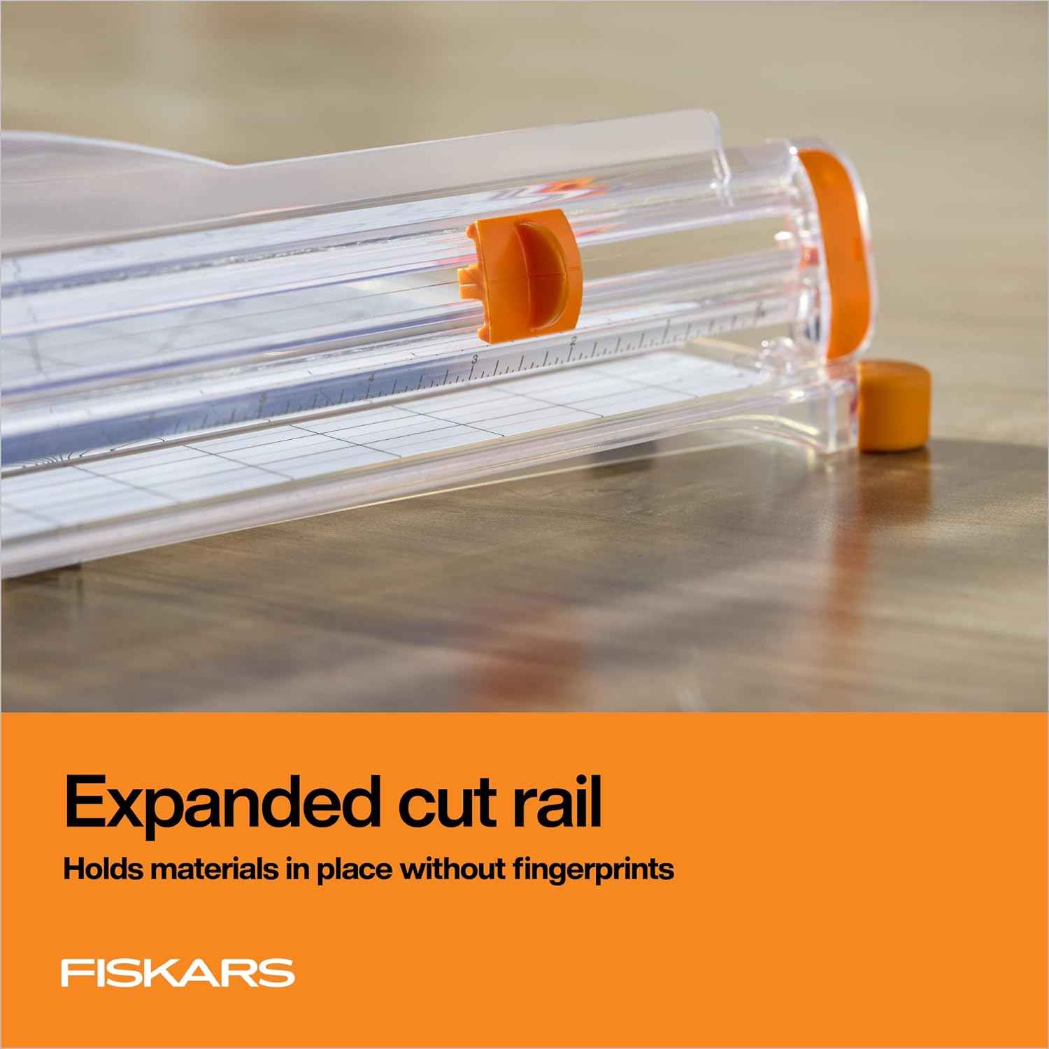 Fiskars SureCut Deluxe Paper Cutter, Precise Trimmer Tool, 12" Cut Length
