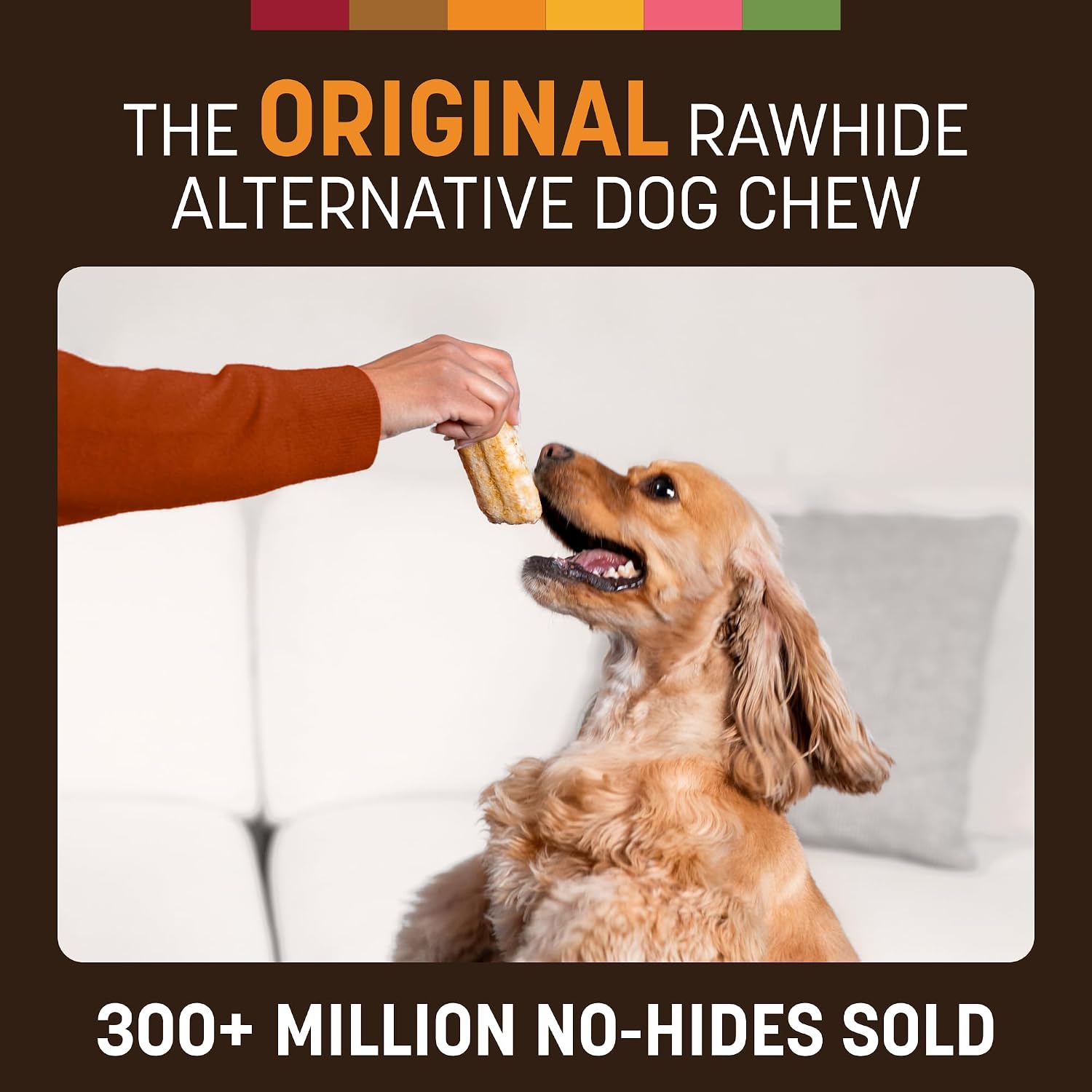 Earth Animal No Hide Dog Chews - Rawhide Free Small Rolls 6 Count Chicken