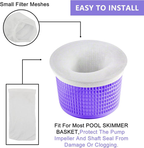Coopache 30 Pack of Pool Skimmer Socks Filters Baskets Trap Debris Leaves