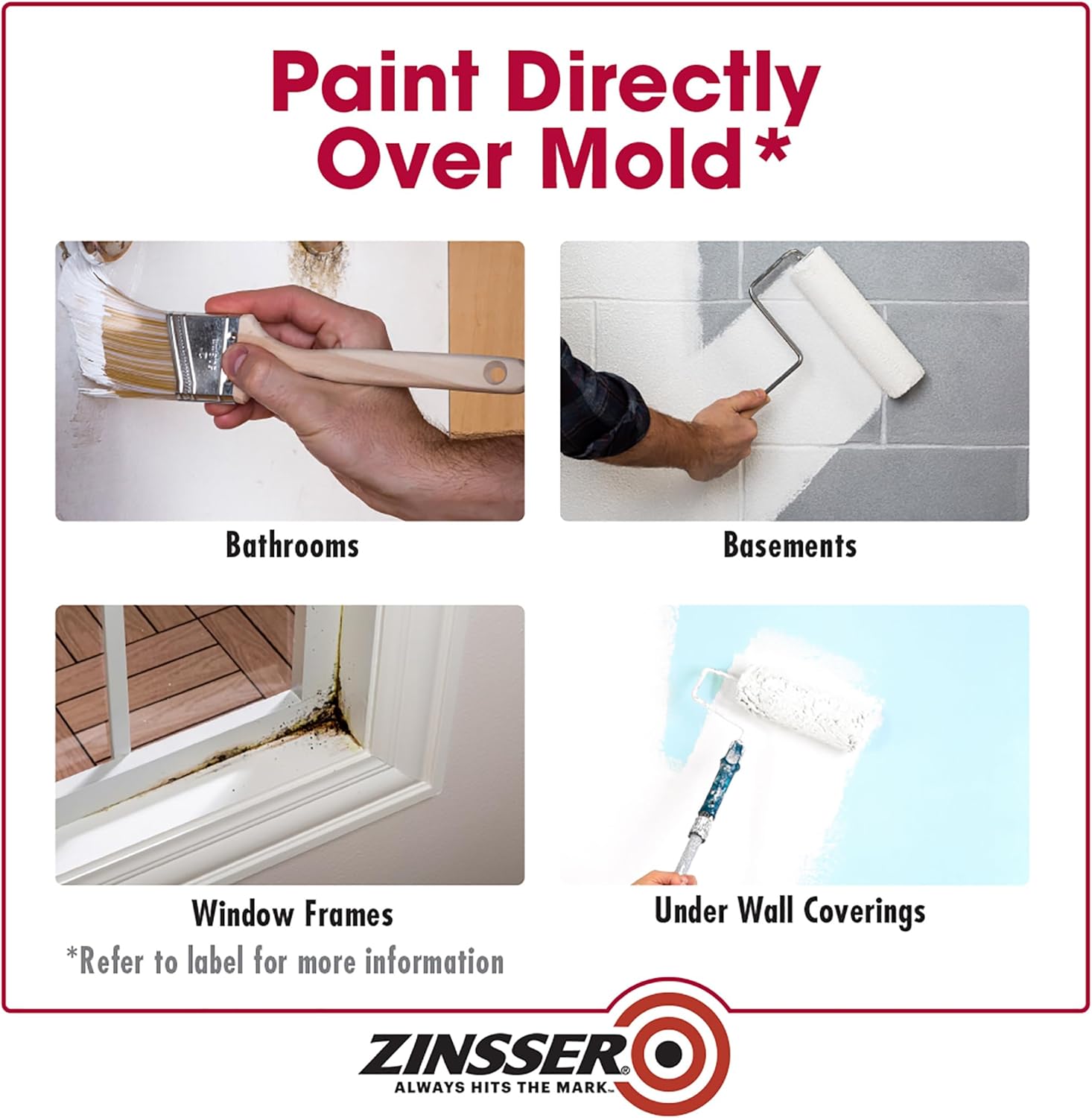 Zinsser Mold Killing Primer, Quart