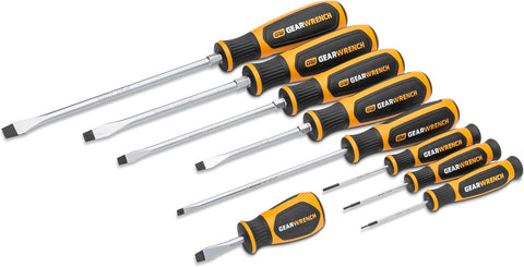 GEARWRENCH 9 Piece Slotted Screwdriver Set | GWMSSCRSL