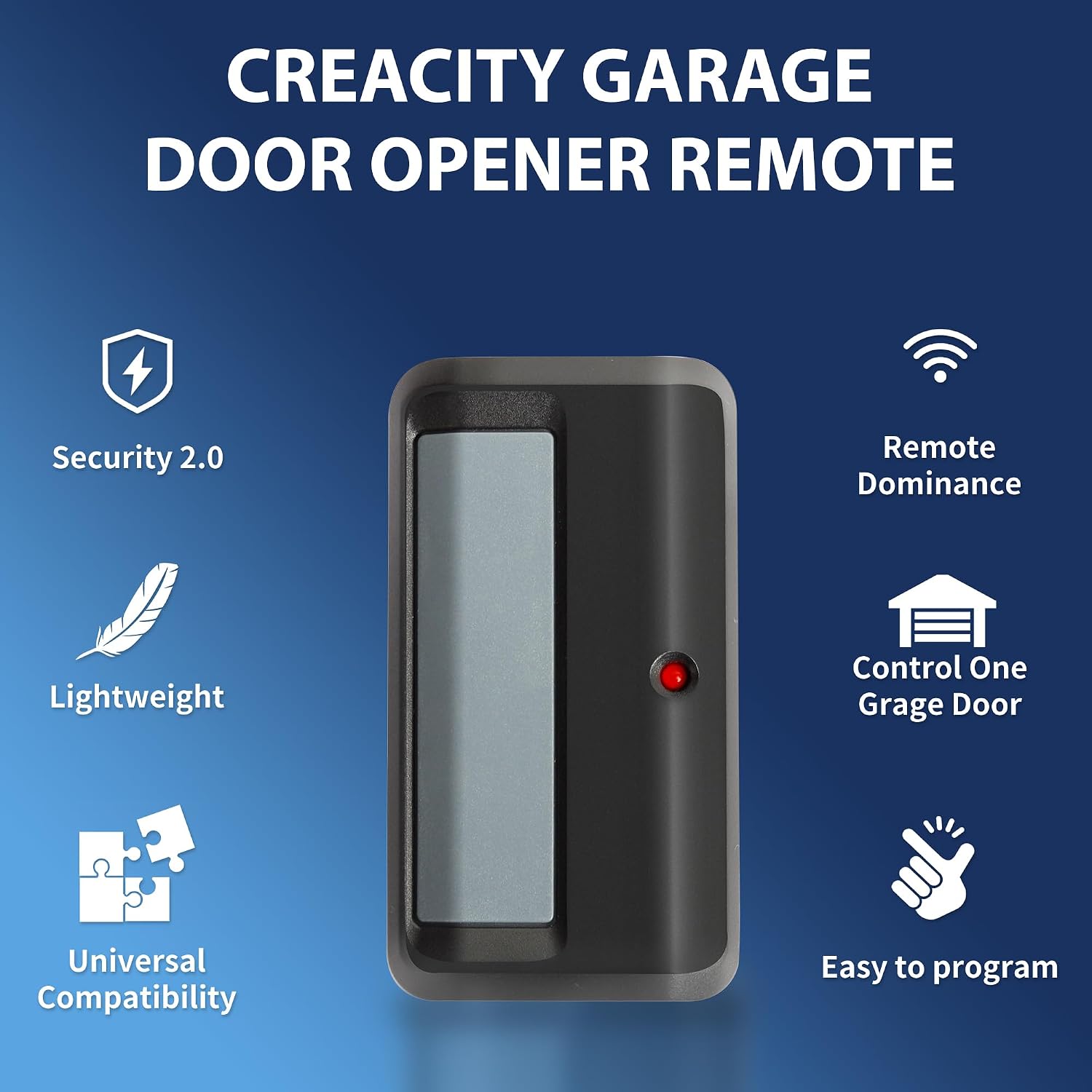 2 for Chamberlain LiftMaster Craftsman Garage Door Opener Remote