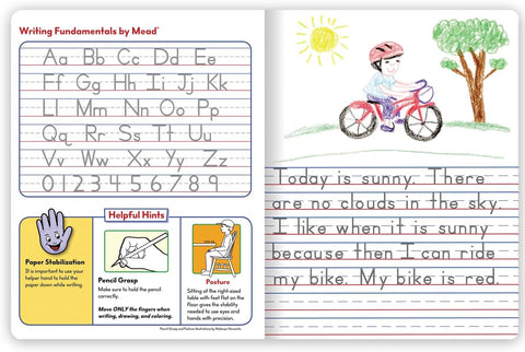 Mead Primary Journal Creative Story Tablet Composition Notebook, 7.5" x 9.75", Grades K-2, 100 Sheets, Blue (09554)