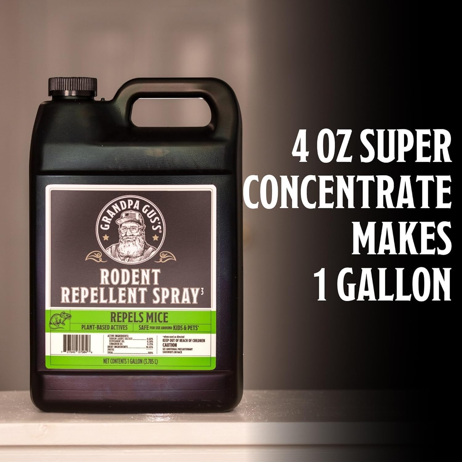 Grandpa Gus's Rodent Repellent Spray Super Concentrate, 4 Fl Oz
