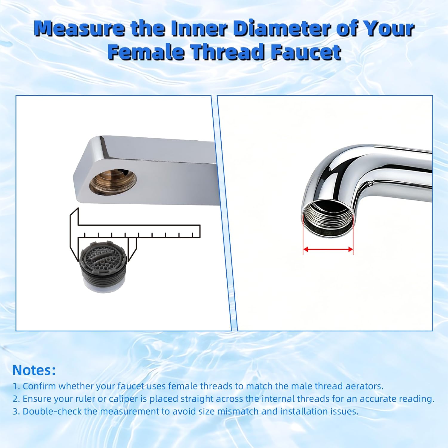Hibbent 12 Pcs Faucet Aerator with 6 Pcs Faucet Aerator Key Removal Wrench Tool, Aerators Replacement Inserts for Sink M16.5 18.5 21.5 24 mm Tap Aerators Flow Restrictor