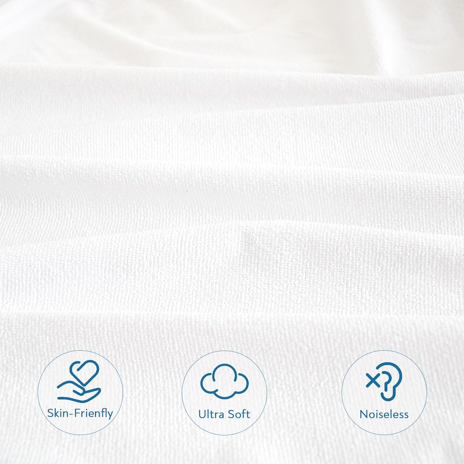 Full Size Mattress Protector Waterproof,Absorbent Fitted Sheet