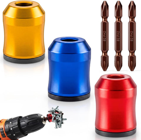3Pcs Magnetic Bit Holder with 3Pcs PH2 Screwdriver Bits for Drills