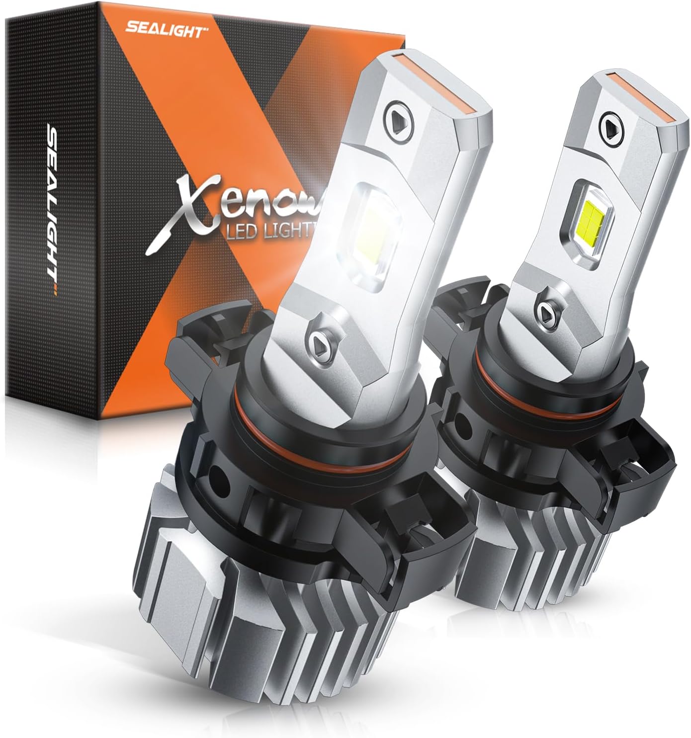 SEALIGHT 5202 LED Fog Light Bulbs, 44,000LM Super Bright 5202 Led Bulb,Plug & Play for 5201/PS19W/PS24W Fog Lights & DRL, IP68 Waterproof, 6000K Cool White, Pack of 2
