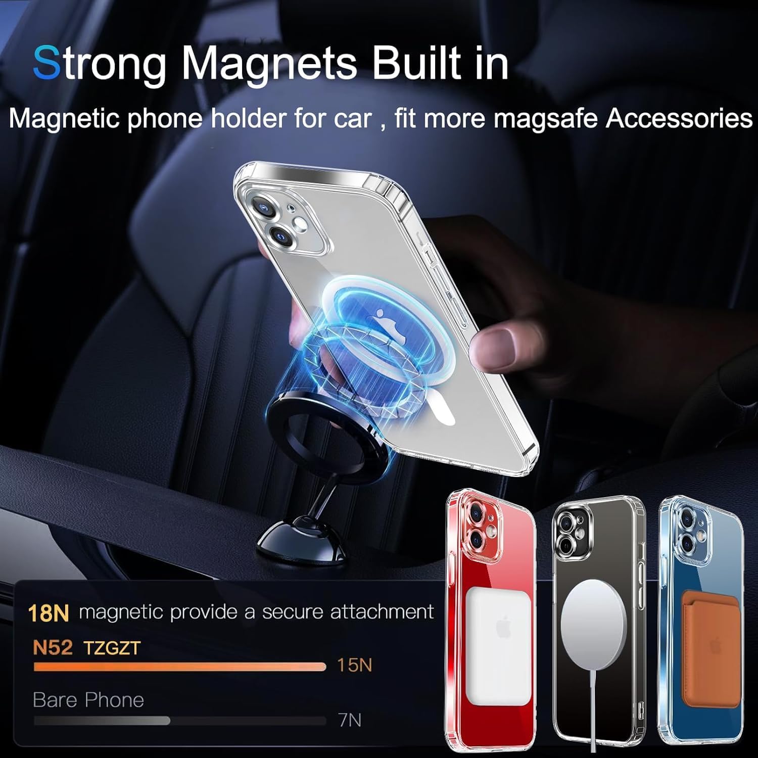 TZGZT 3 Pack Screen Protector for iPhone 12, Tempered Glass, Case Friendly