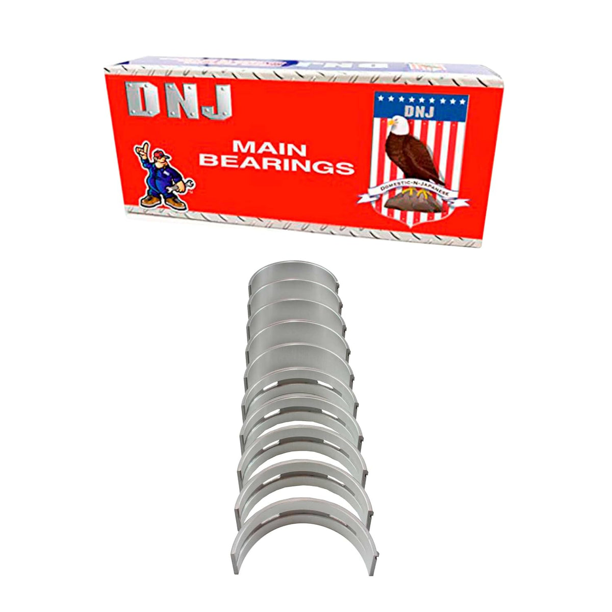 DNJ MB4297 Main Bearings Set STD Size for 15-17 Hyundai Santa Fe Sport,Sonata 2359cc L4 2.4L DOHC 16V