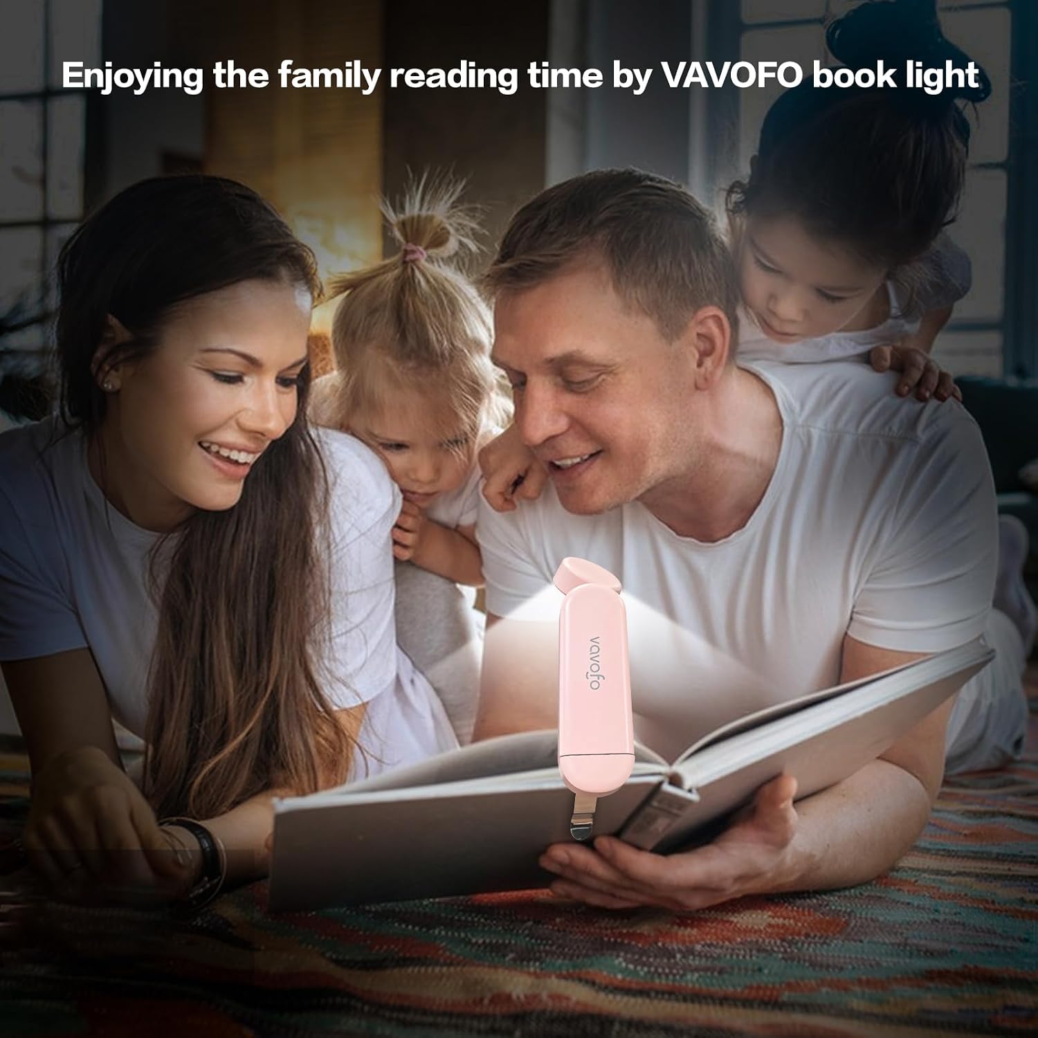 VAVOFO USB Rechargeable Book Light, Bookmark Clip on LED Reading Light