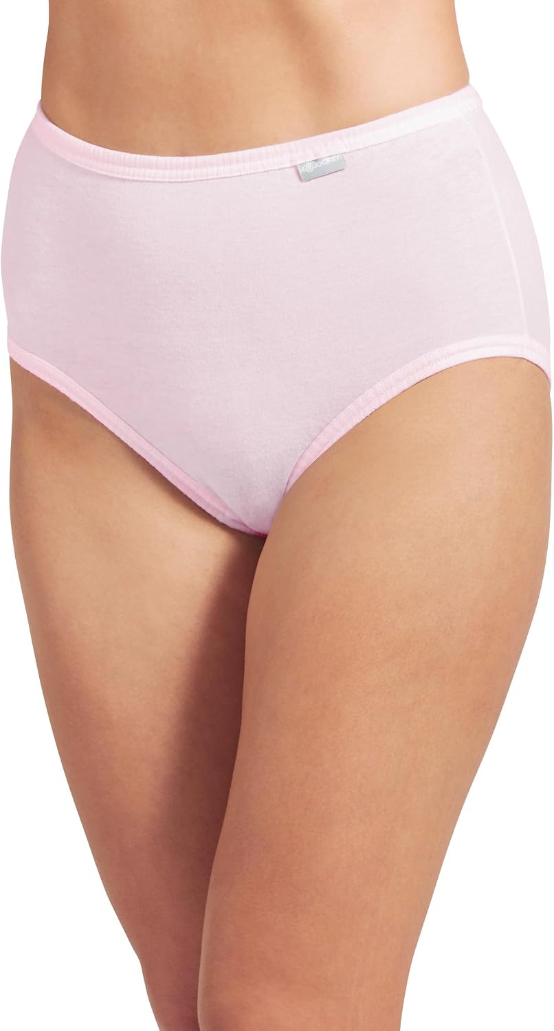 Jockey Women's Underwear 100% Cotton Elance Brief - 6 Pack