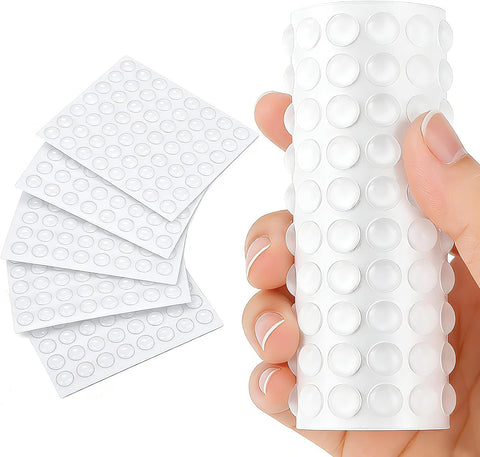 FATLODA 500PCS Cabinet Bumpers, Clear Rubber Bumpers Self Adhesive