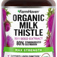 FarmHaven USDA Organic Milk Thistle Capsules |30X Concentrated Seed Extract & 80% Silymarin Standardized - Supports Liver Function and Overall Health | Non-GMO | 120 Veggie Capsules