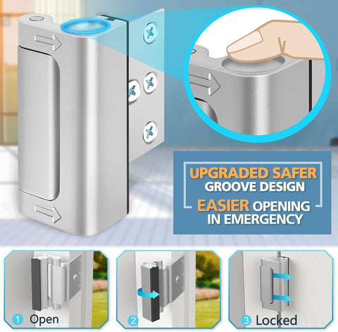 Door Locks for Front Door Kids Safety Home Security Door Reinforcement Lock