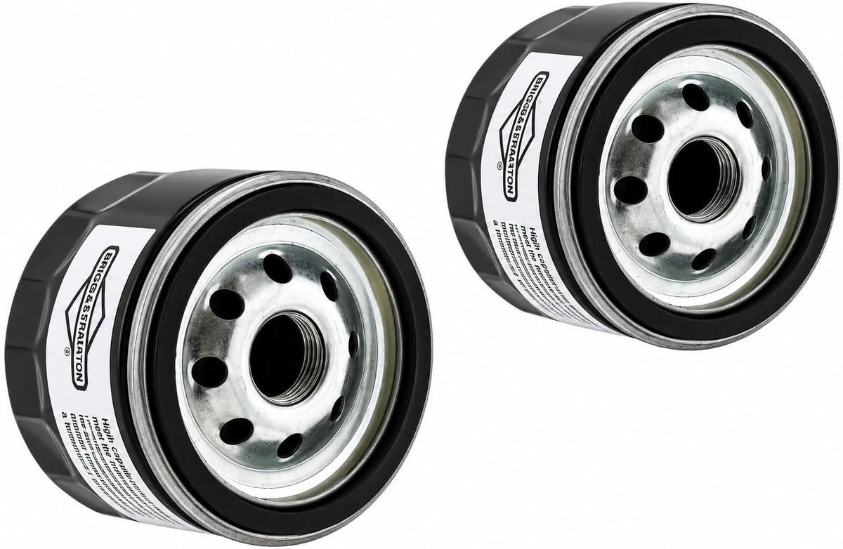 Briggs & Stratton 2 Pack Oil Filter, Genuine Replacement Part 492932, Compatible with Lawn Mower