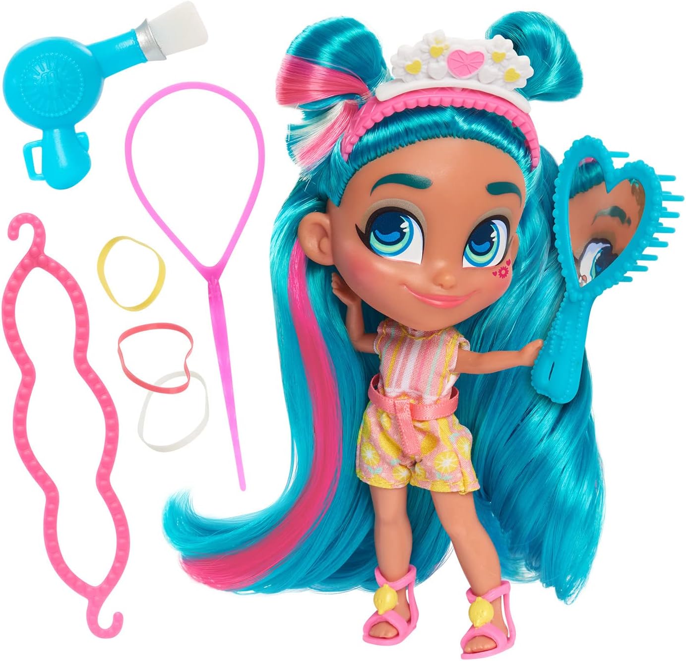 Hairdorables Collectible Doll Color Magic Blow Dry Besties Series 6, styles and case colors may vary, each sold separately, Kids Toys for Ages 3 Up by Just Play