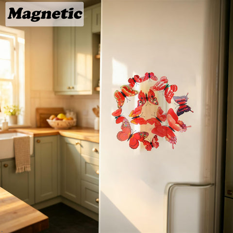 OPSEAM 3D Butterfly Wall Decor Butterfly Decorations Stickers with Magnets