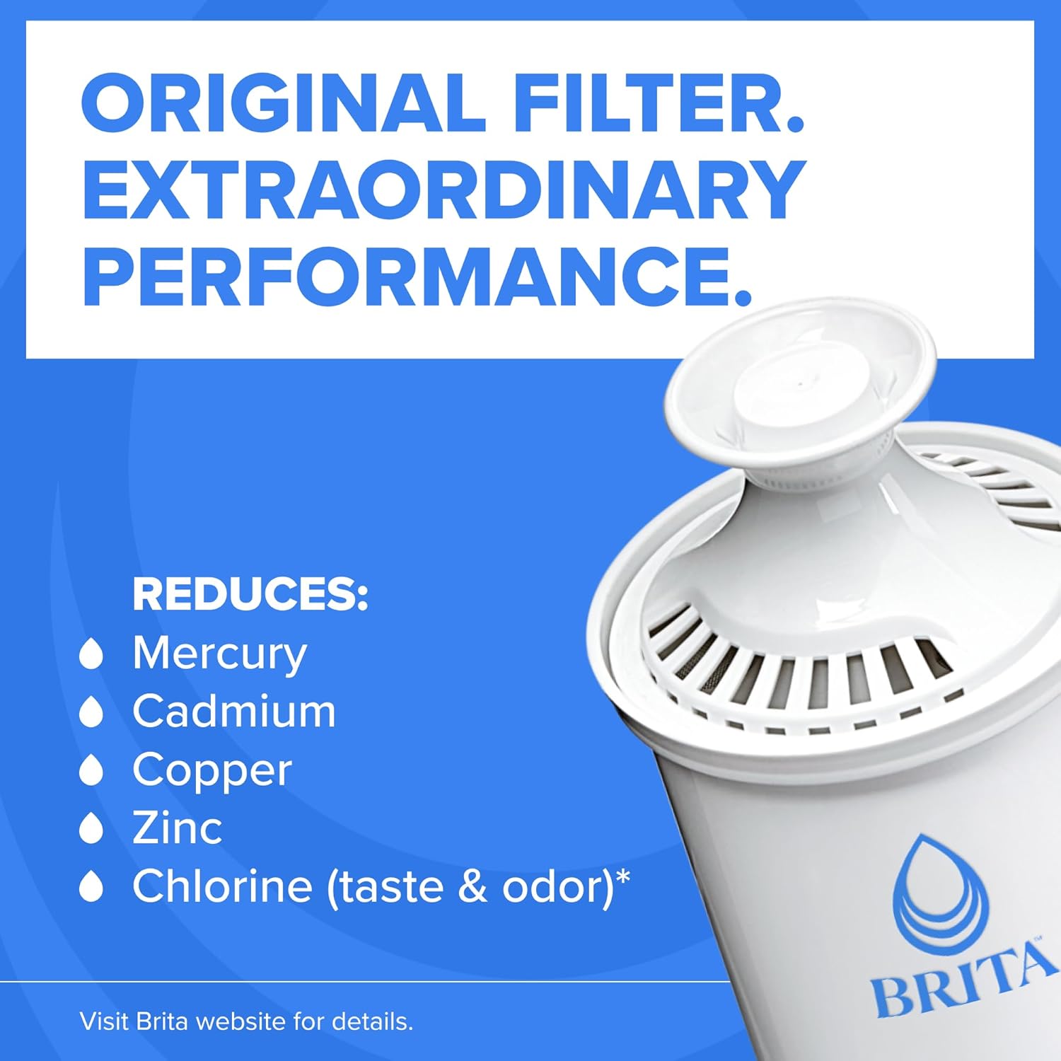Brita X-Large 27 Cup Water Dispenser, Includes 1 Filter, Black