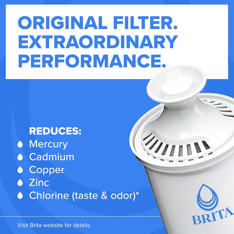 Brita X-Large 27 Cup Water Dispenser, Includes 1 Filter, Black