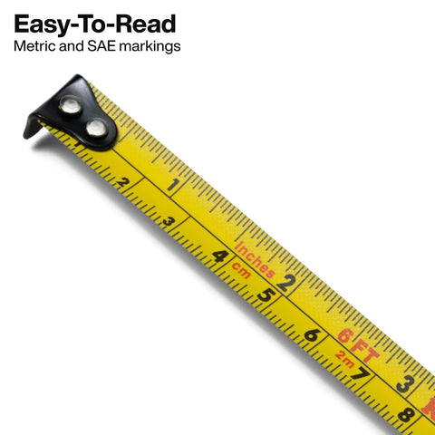 Klein Tools 9362 6-Foot Keychain Tape Measure with Carabiner, SAE and Metric Markings, Small Pocket Tape with Nylon Coated Blade