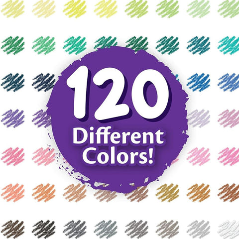 Crayola Colored Pencils Set for Kids (120ct), Cute School Supplies