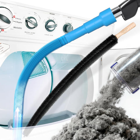 Holikme Dryer Vent Cleaner Kit 2Pack - Lint Vacuum Attachment & Brush