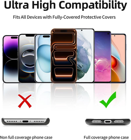 Yojaro 360° Rotating Stainless Steel Phone Tether Tab (3-Pack) - Universal for iPhone & Other Phones (Fits Wristbands/Necklaces/Crossbody Straps)