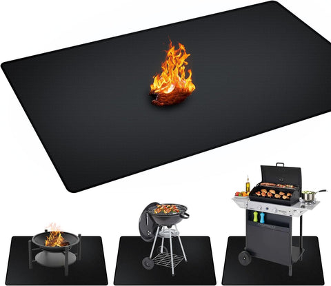 75 x 40 inches Under Grill Mats for Outdoor Grill Patio & Deck BBQ