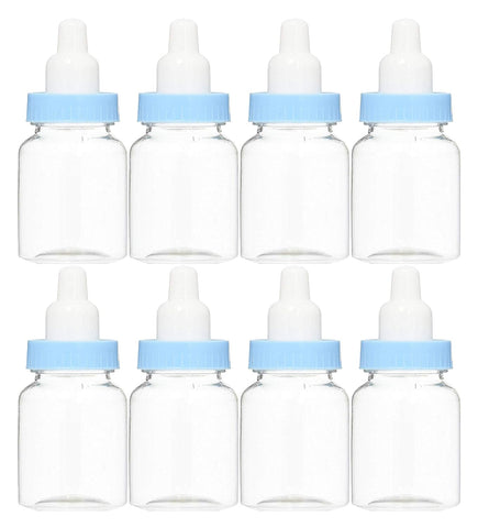 Baby Shower Favor - 36 Pack Mini Milk Bottle Party Favor Gift Bag Boxes 1.5" x 3.5" - Baby Shower Candy Jar (White)