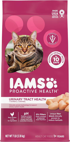 IAMS Proactive Health Urinary Tract Health Dry Cat Food, Chicken, 7 lb