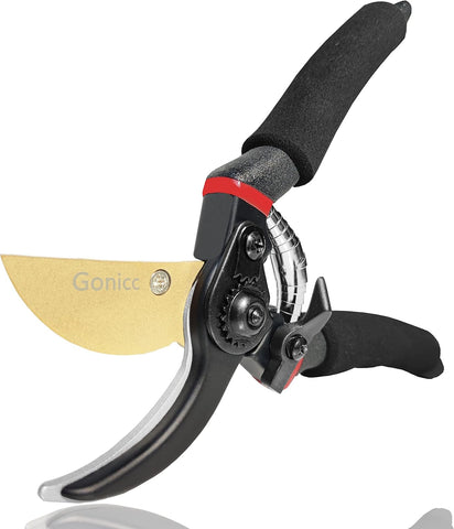 gonicc 8" Professional Premium Bypass Titanium Pruning Shears(GPPS-1003)