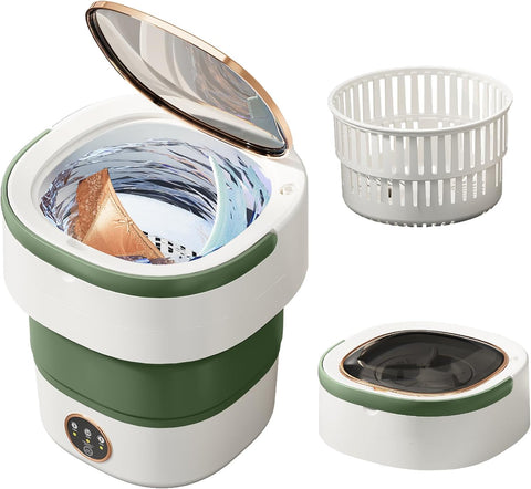 Portable Washing Machine 20L Foldable Mini Washer with Spin Basket, 3 Modes