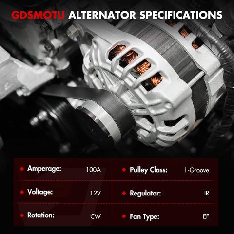 Alternator Chrome 1 Wire Self Exciting Street Rod for GM 305 350 BBC SBC