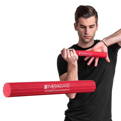 THERABAND FlexBar Resistance Bar, Physical Therapy, Flex, Elbow, Wrist, Red